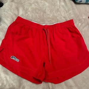 Women’s Watermen red drawstring guard shorts size medium